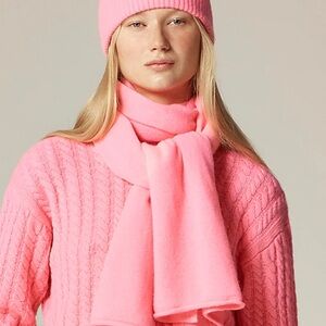 J.Crew Women's Cashmere Pink Scarf NWT